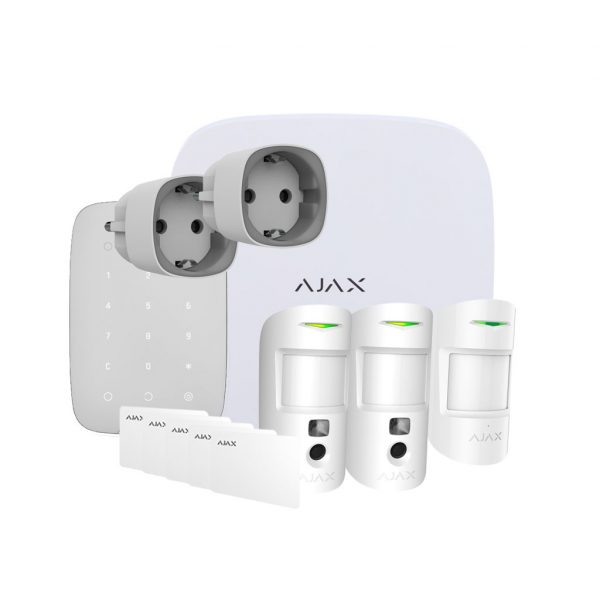Kit tienda con 2 enchufes domóticos y encendido apagado del rótulo Ajax RSKIT6-E