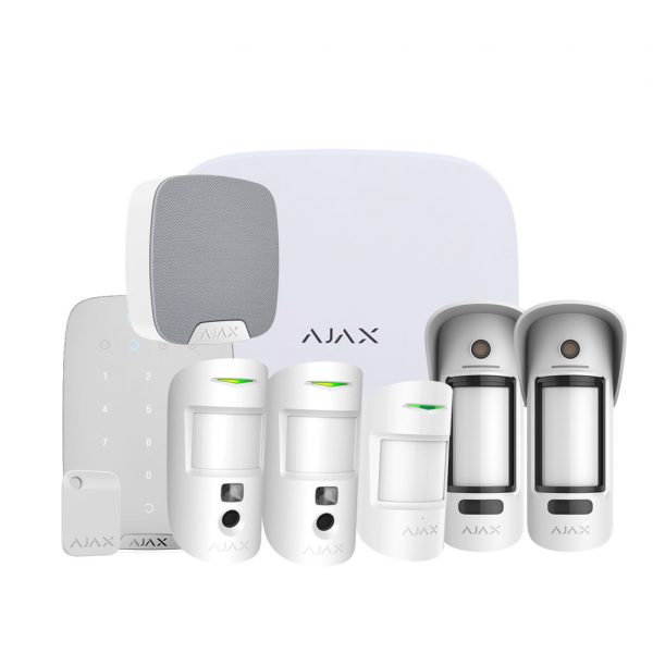 Kit Alarma para piso o casa con Cerrojo inteligente WiFi Ajax RSKIT12-H